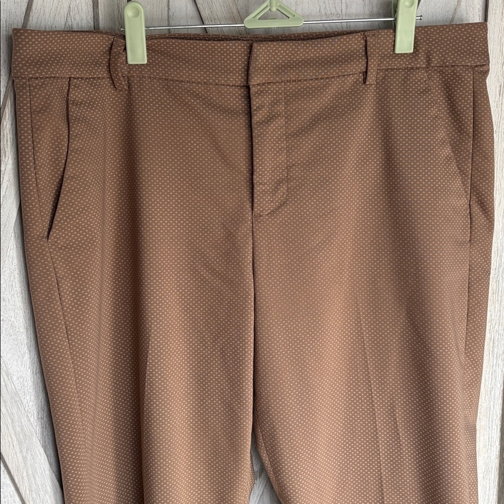 Liverpool Skinny Leg Ankle Length Trousers Ditzy Floral Khaki Size 14/32 - Picture 3 of 9